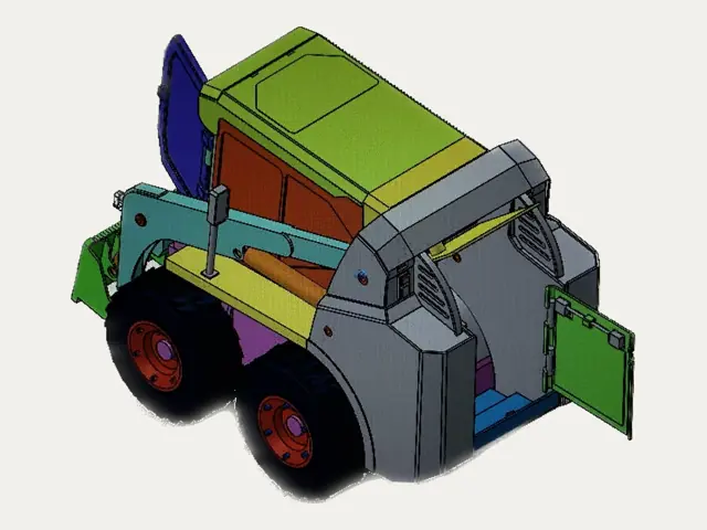 GOLEM G03 – 3D návrh – otvorený motorový priestor